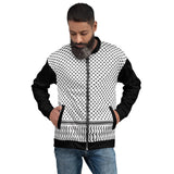 Unisex Keffiyeh Bomber (White)